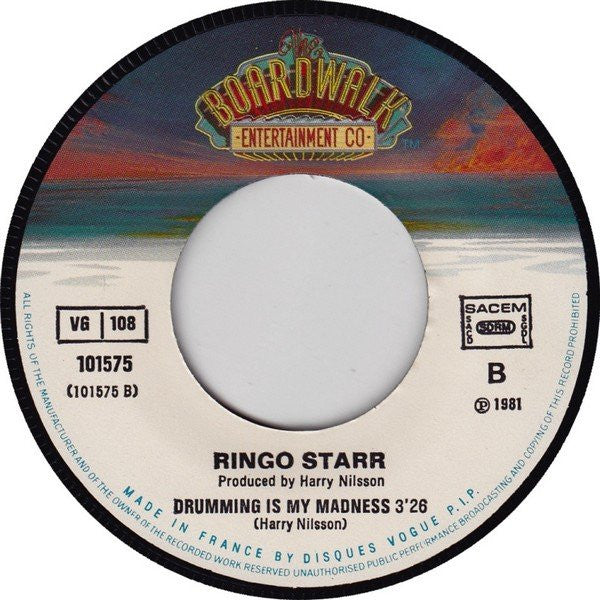 Ringo Starr : Wrack My Brain (7", Single)