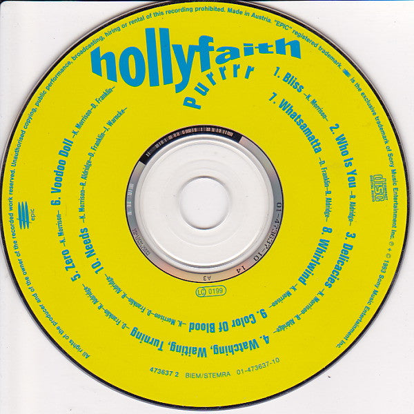 Hollyfaith : Purrrr (CD, Album)