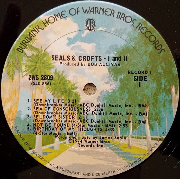 Seals & Crofts : I And II (2xLP, Comp, Ter)
