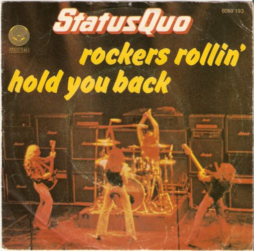 Status Quo : Rockers Rollin' / Hold You Back (7", Single)