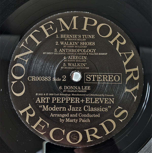 Art Pepper : Art Pepper + Eleven "Modern Jazz Classics" (LP, Album, RE, 180)