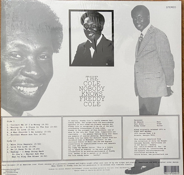 Freddy Cole : The Cole Nobody Knows (LP, Album, RE)