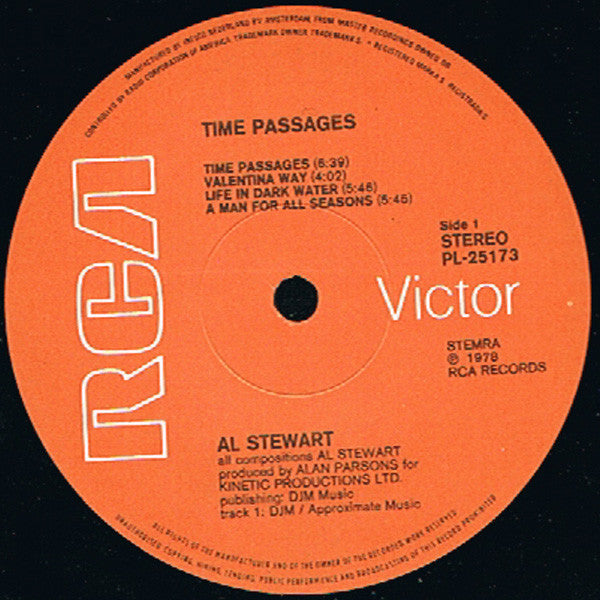 Al Stewart : Time Passages (LP, Album, Bla)