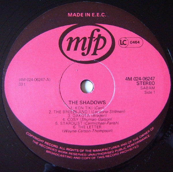The Shadows : The Shadows (LP, Comp)