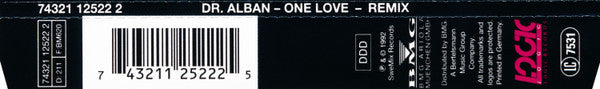 Dr. Alban : One Love (Remix) (CD, Maxi)