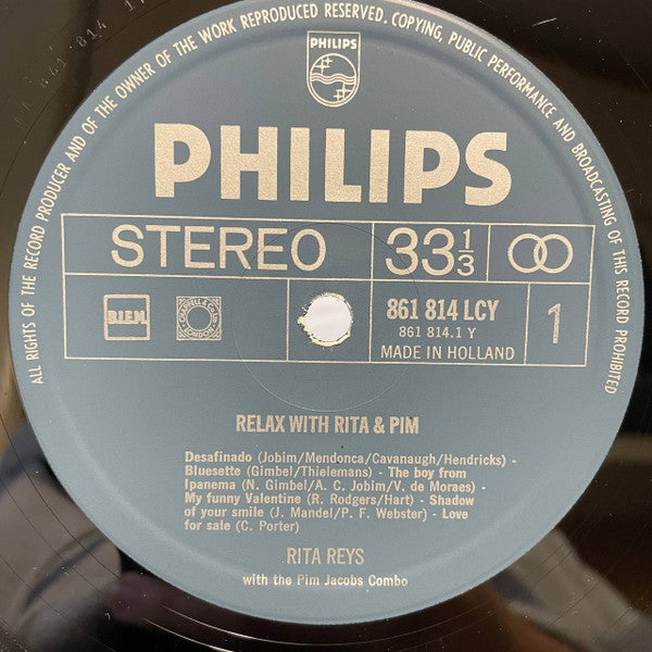 Rita Reys With Pim Jacobs Combo : Relax With Rita & Pim (LP, Comp)