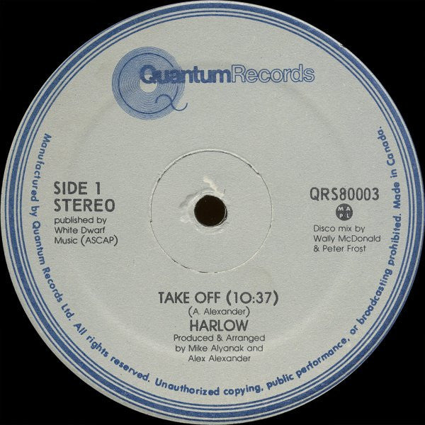 Harlow (2) : Take Off (12")