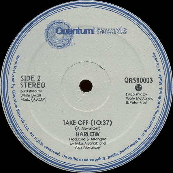 Harlow (2) : Take Off (12")