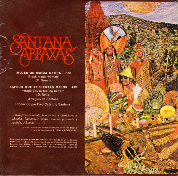 Santana : Abraxas (7", Single, Gat)