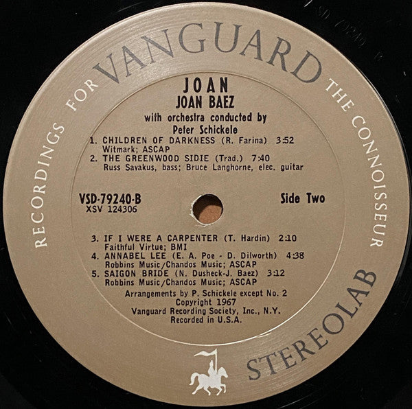 Joan Baez : Joan (LP, Album)