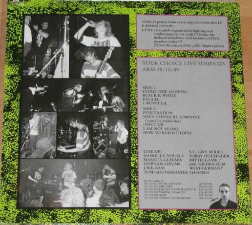 Arm (6) : Your Choice Live Series (LP, Album)