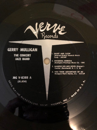 Gerry Mulligan : The Concert Jazz Band (LP, Album, Mono, Dee)
