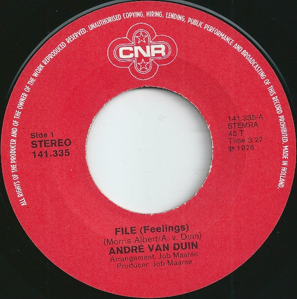 André van Duin : File (7", Single)