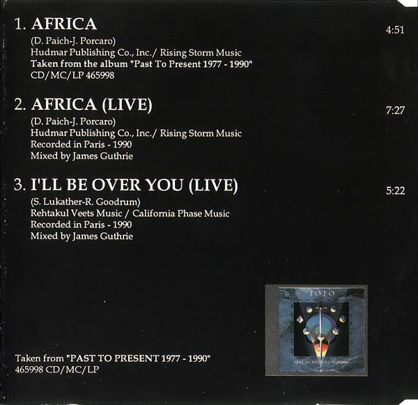 Toto : Africa / Africa "Live" (CD, Maxi)