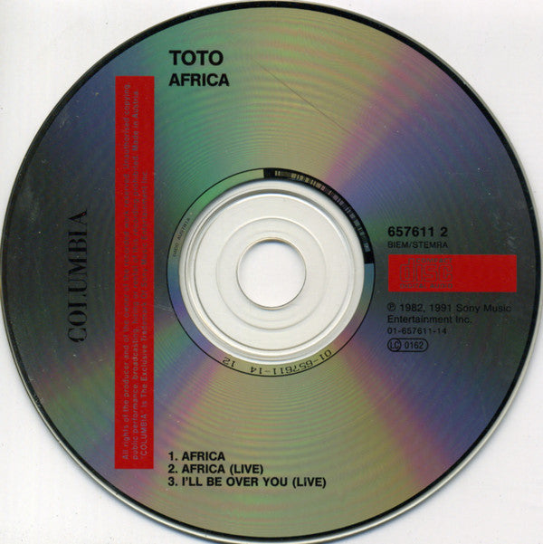 Toto : Africa / Africa "Live" (CD, Maxi)