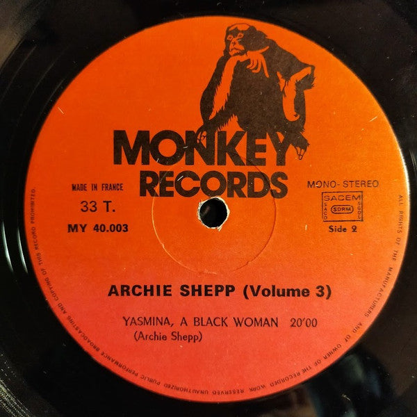 Archie Shepp : Volume 3 (2xLP, Comp)