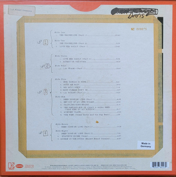 The Doors : L.A. Woman Sessions (4xLP + Box, RSD, Ltd, Num, RM)