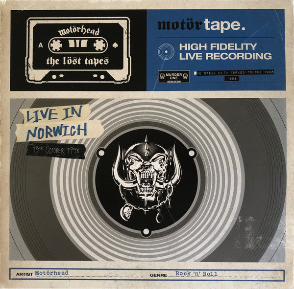 Motörhead : The Löst Tapes Vol. 2 (Live In Norwich 1998) (2xLP, Album, RSD, Ltd, Blu)