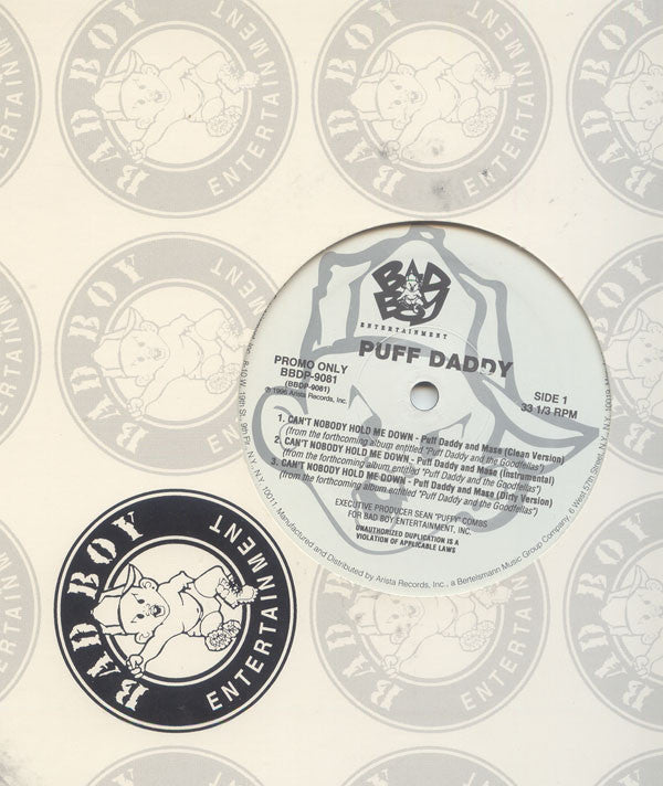 Puff Daddy Featuring Mase : Can't Nobody Hold Me Down (12", Single, Promo)
