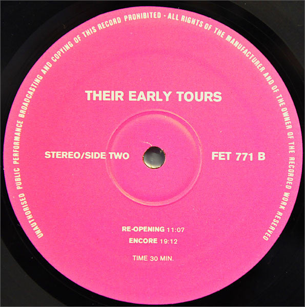 Pink Floyd : The Early Tours '70-'71 (LP, Unofficial)