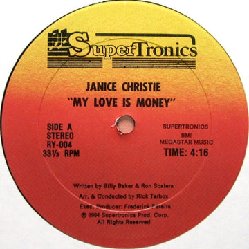 Janice Christie : My Love Is Money (12")