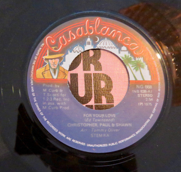 Christopher Paul (4) And Shawn King (7) : For Your Love (7", Single)