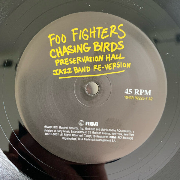 Foo Fighters : Making A Fire (Mark Ronson Re-Version) / Chasing Birds (Preservation Hall Jazz Band Re-Version) (7", RSD, Single)