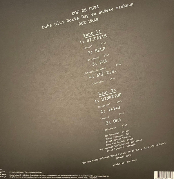 Doe Maar : Doe De Dub (Discodubversie) (LP, Album, RE)