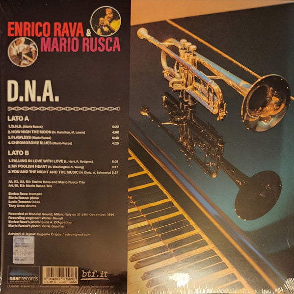 Enrico Rava & Mario Rusca : D.N.A. (LP, RSD, Ltd, Red)