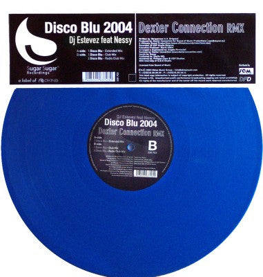 DJ Estevez Feat Nessy : Disco Blu 2004 (Dexter Connection Rmx) (12", Blu)