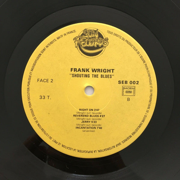 Frank Wright / Georges Arvanitas : Shouting The Blues (LP, Album)