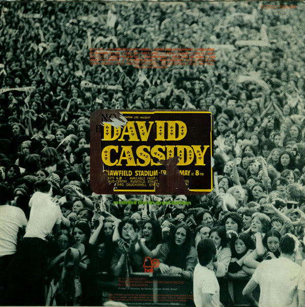 David Cassidy : Cassidy Live! (LP, Album)