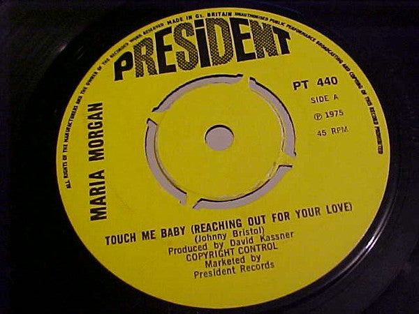 Maria Morgan : Touch Me Baby (7")