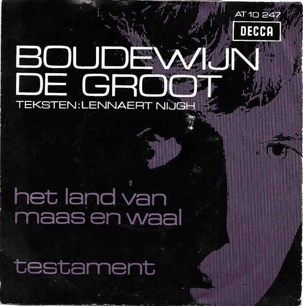 Boudewijn de Groot : Het Land Van Maas En Waal / Testament (7", Single, Mono)
