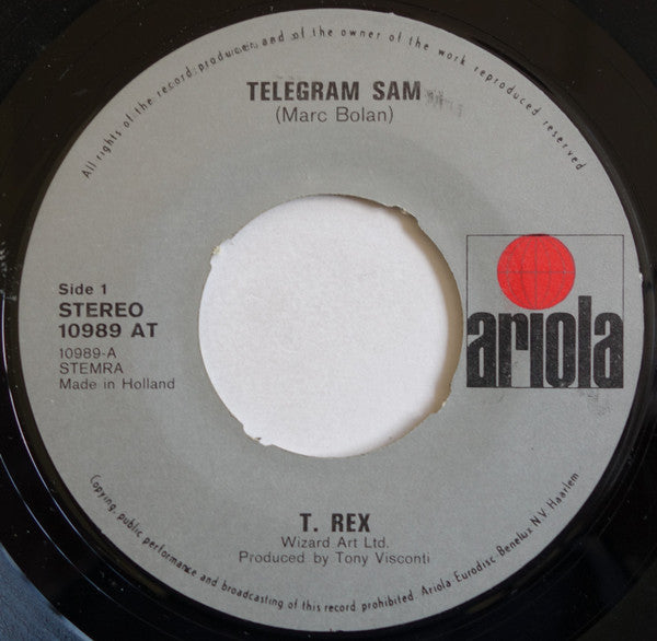 T. Rex : Telegram Sam / Baby Strange (7", Single)