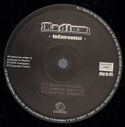 Radium : Inextremist Vol. 1 (2x12", Album)