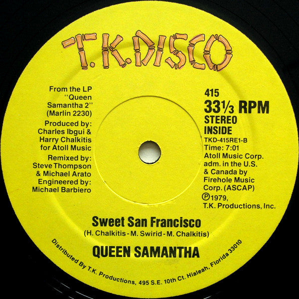 Queen Samantha : Take A Chance (12")