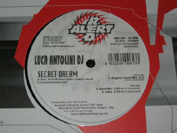 Luca Antolini DJ : Secret Dream (12")