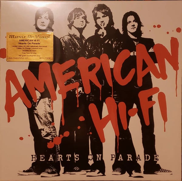 American Hi-Fi : Hearts On Parade (LP, Album, Ltd, Num, RE, Ora)