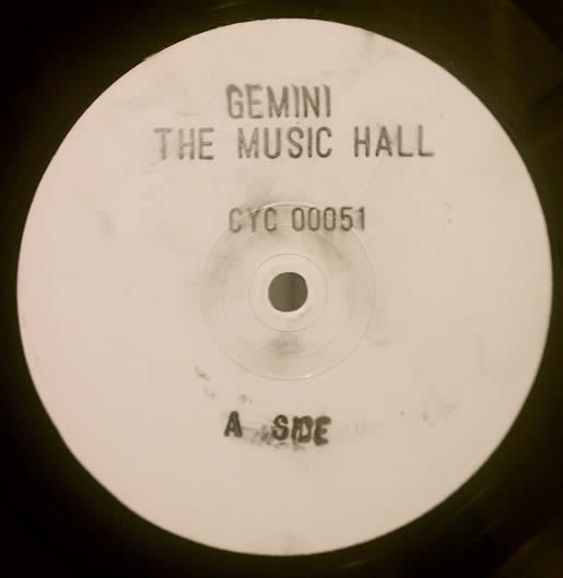 Gemini : The Music Hall (2x12", W/Lbl, Sta)