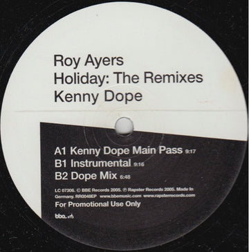 Roy Ayers : Holiday: The Remixes (2x12", Promo)