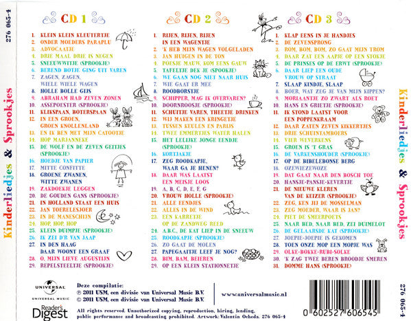 Various : De Leukste Kinderliedjes & Sprookjes (3xCD, Comp)