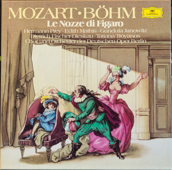 Wolfgang Amadeus Mozart - Karl Böhm, Hermann Prey, Edith Mathis, Gundula Janowitz, Dietrich Fischer-Dieskau, Tatiana Troyanos, Chor Der Deutschen Oper Berlin Und Orchester Der Deutschen Oper Berlin : Le Nozze Di Figaro (3xLP + Box, RE)