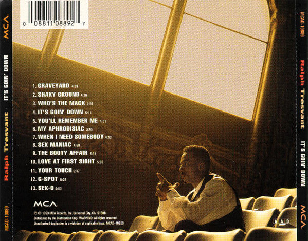 Ralph Tresvant : It's Goin' Down (CD, Album)