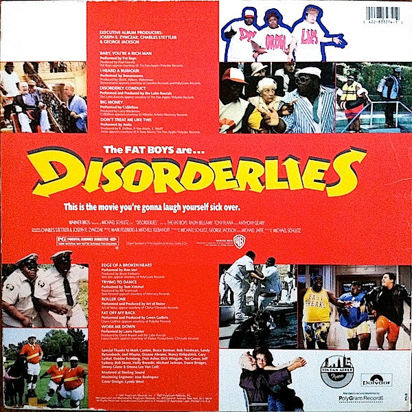 Various : Disorderlies: Original Motion Picture Soundtrack (LP, Album)