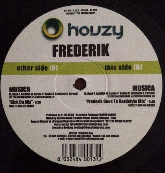 Frederik (2) : Musica (12")