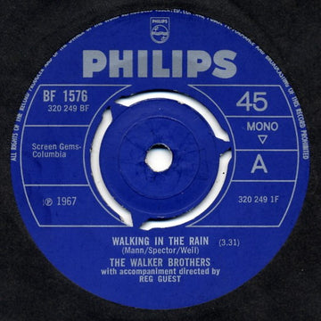 The Walker Brothers : Walking In The Rain (7", Single, Mono)