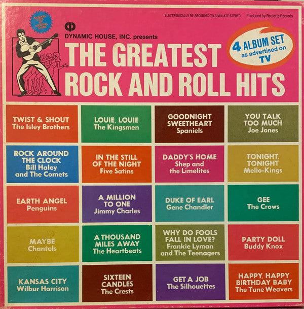 Various : The Greatest Rock And Roll Hits (4xLP, Son + Box, Comp)