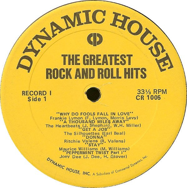 Various : The Greatest Rock And Roll Hits (4xLP, Son + Box, Comp)