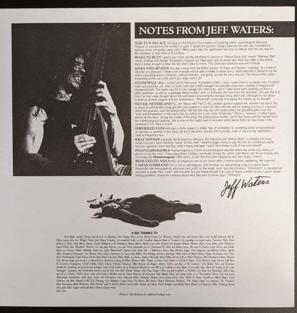 Annihilator (2) : Never, Neverland (LP, Album, RE)